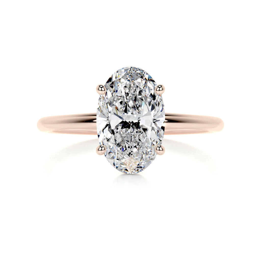 Oval Solitaire Lab Grown Diamond Engagement Ring