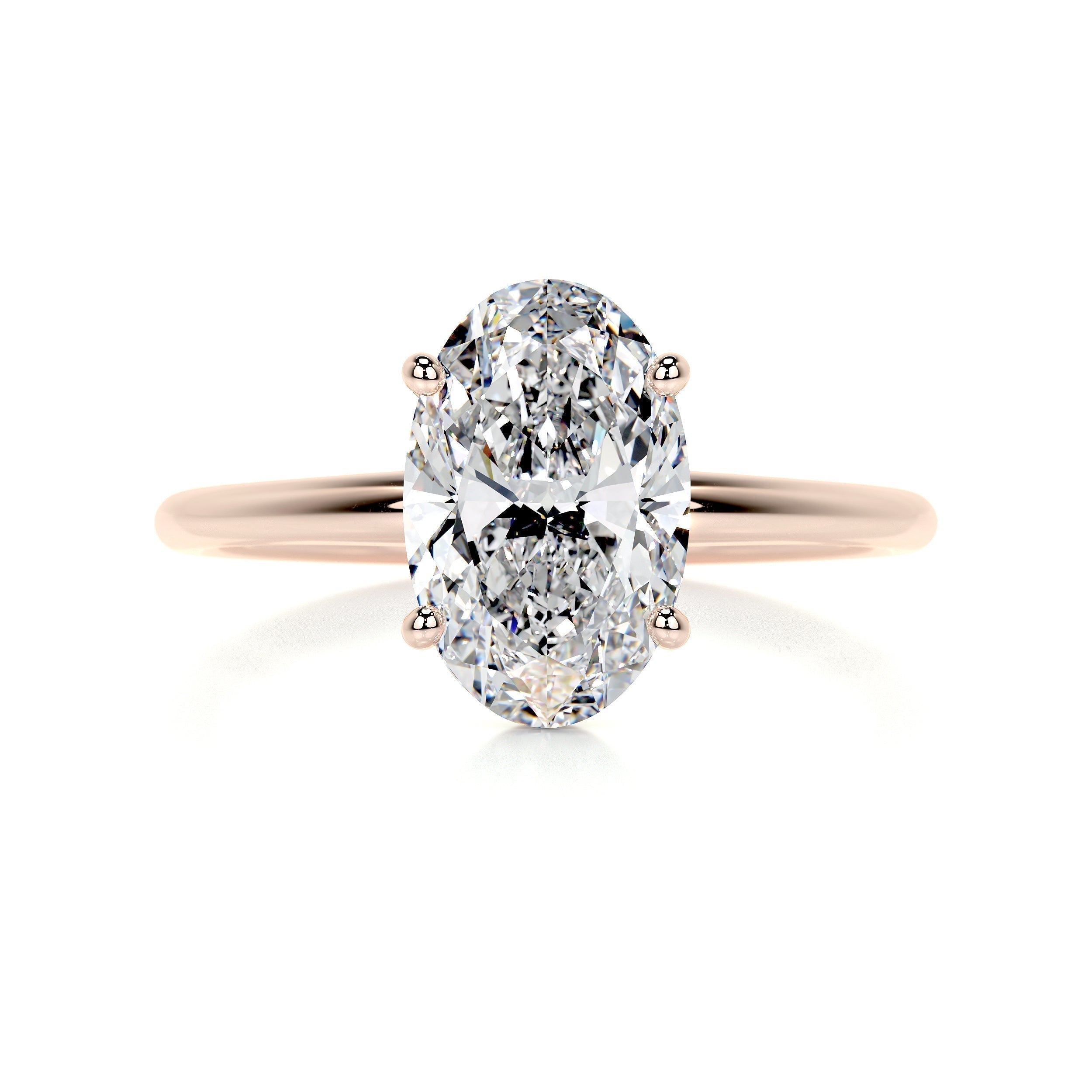 Oval Solitaire Lab Grown Diamond Engagement Ring