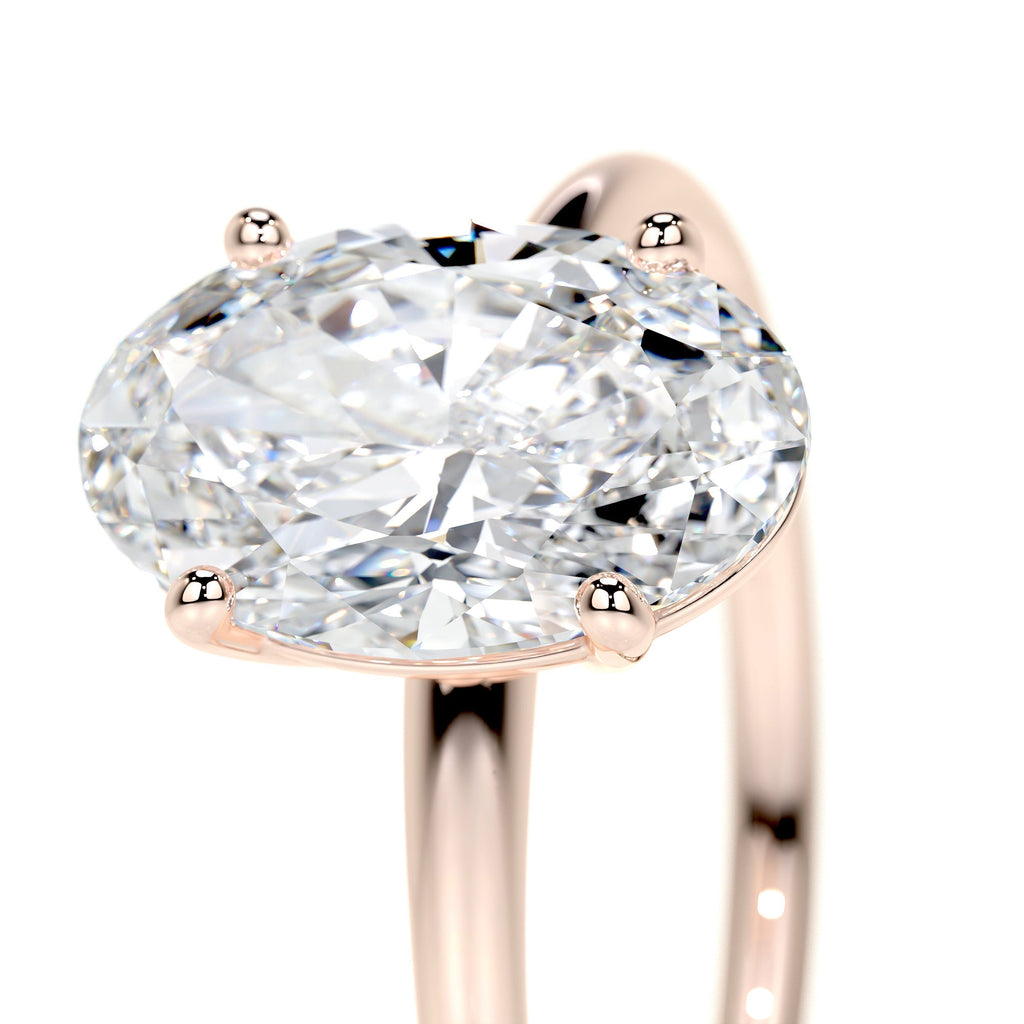 Oval Solitaire Lab Grown Diamond Engagement Ring