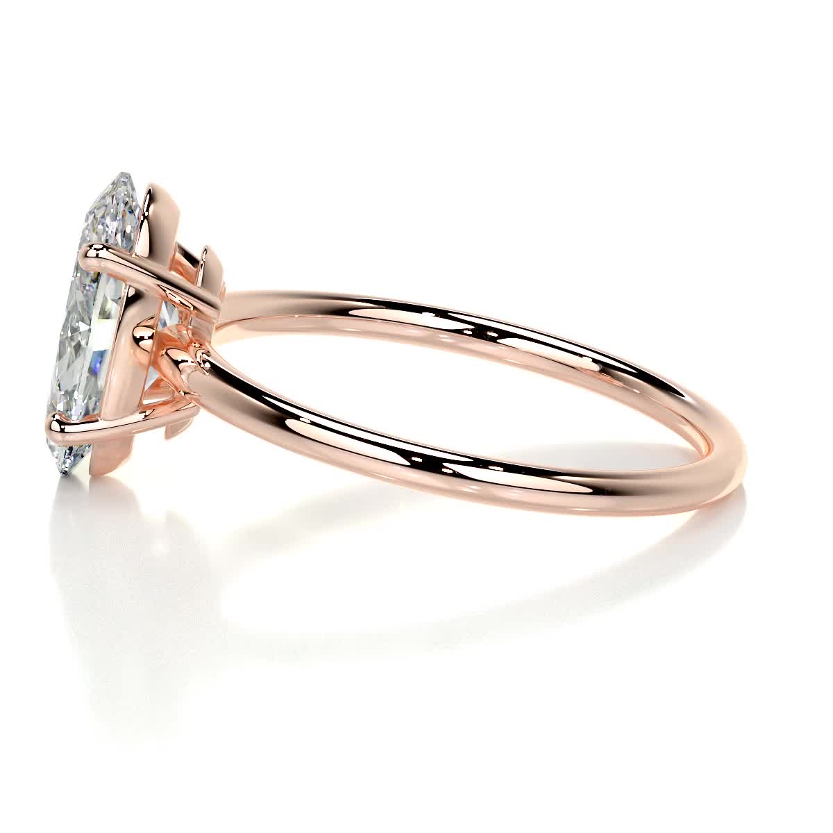 Oval Solitaire Lab Grown Diamond Engagement Ring