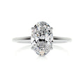 Oval Solitaire Lab Grown Diamond Engagement Ring