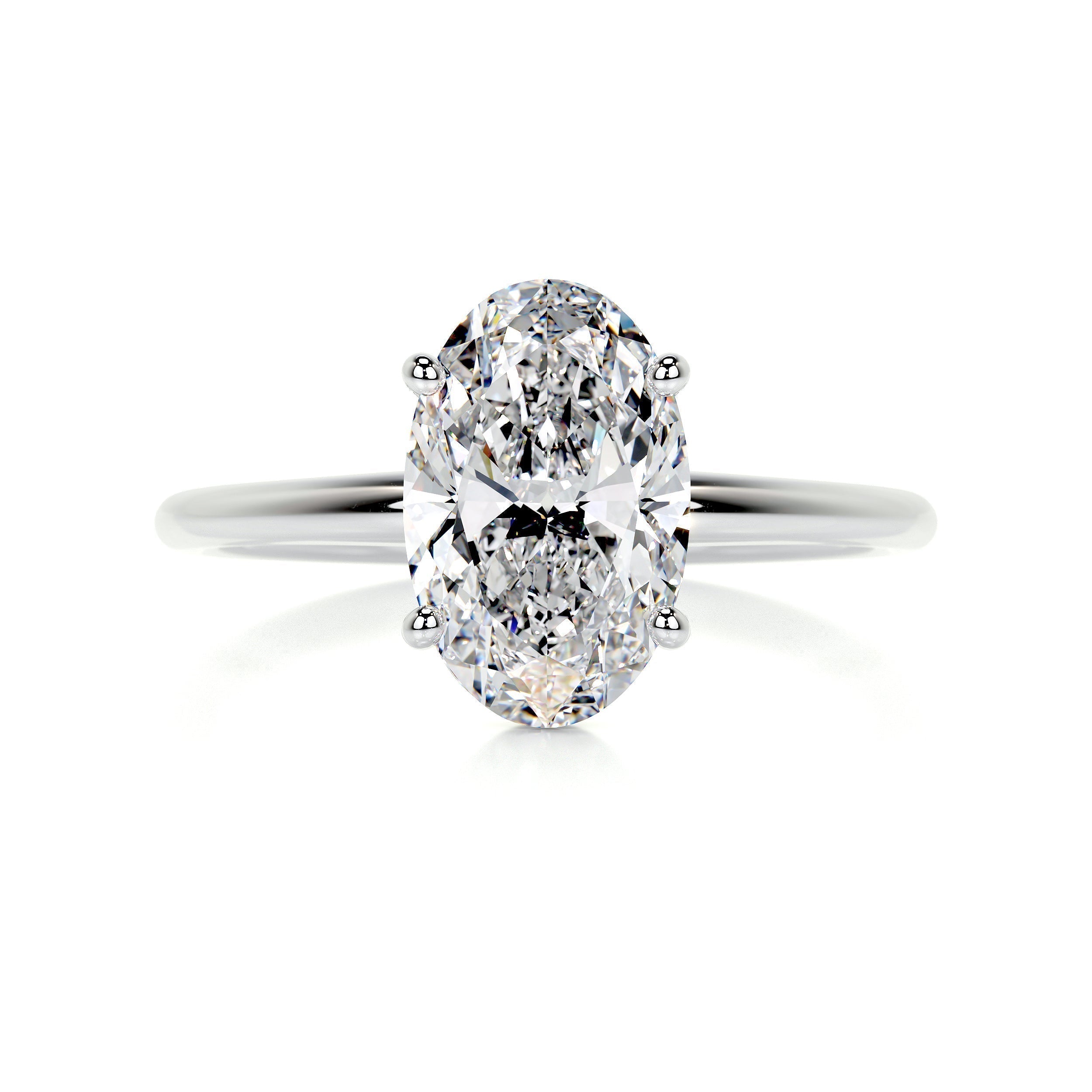 Oval Solitaire Lab Grown Diamond Engagement Ring