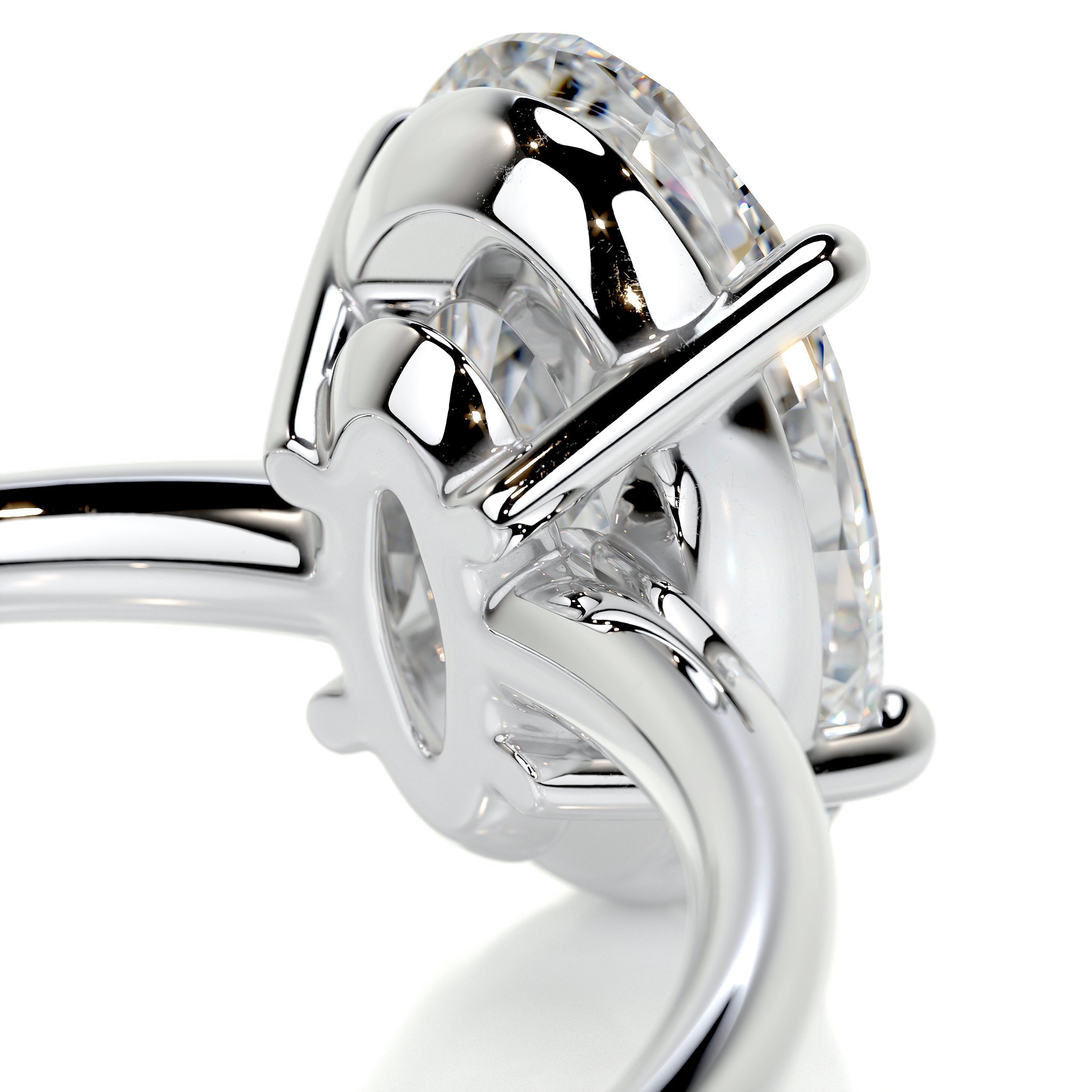 Oval Solitaire Lab Grown Diamond Engagement Ring