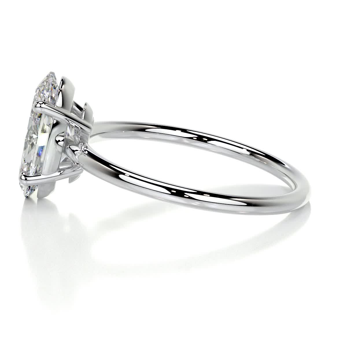 Oval Solitaire Lab Grown Diamond Engagement Ring