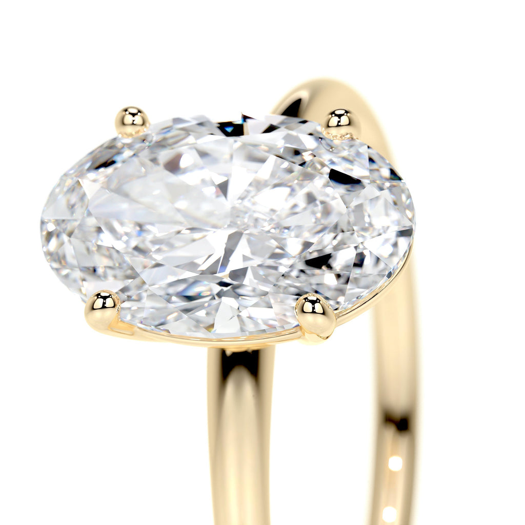 Oval Solitaire Lab Grown Diamond Engagement Ring