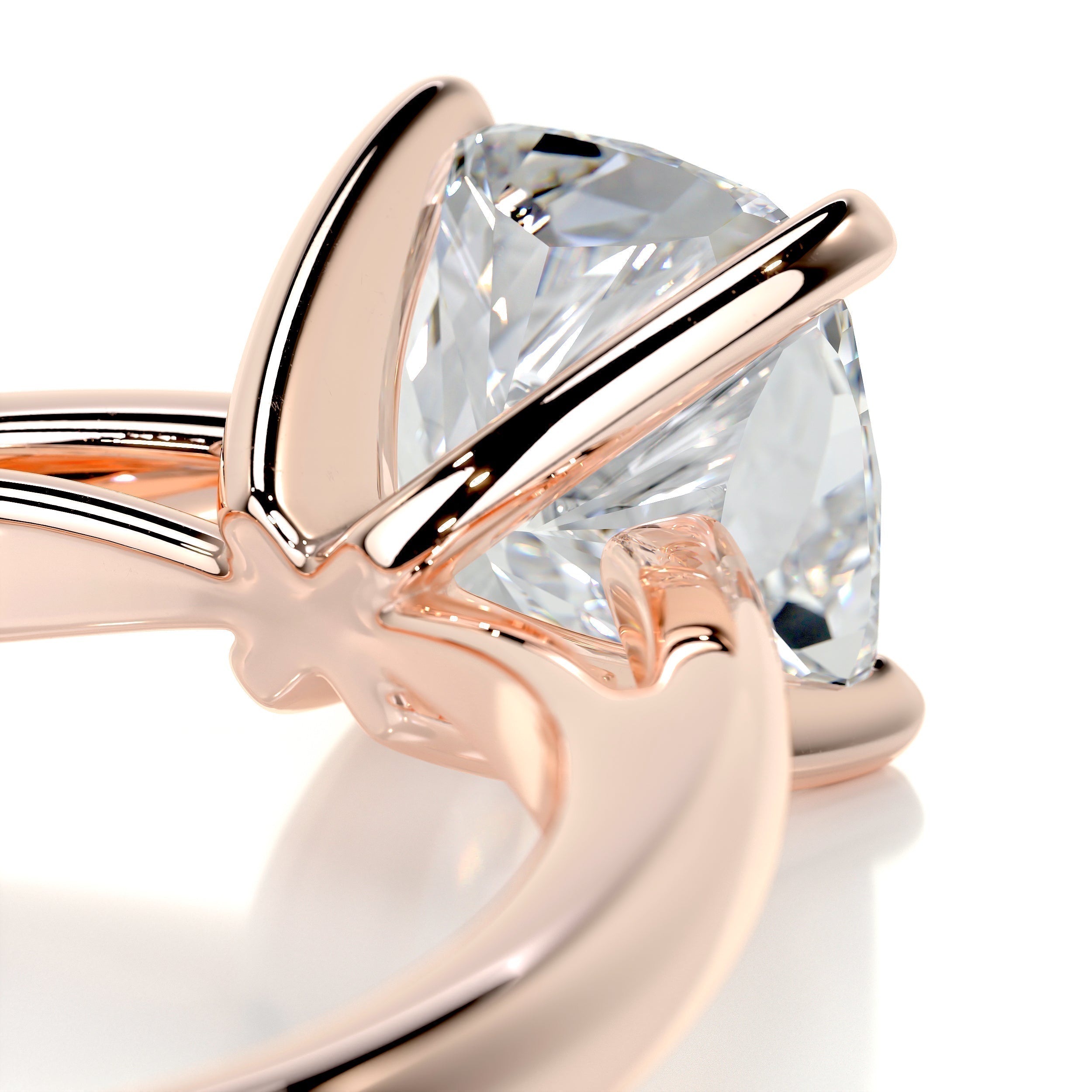 Cushion Solitaire Lab Grown Diamond Engagement Ring