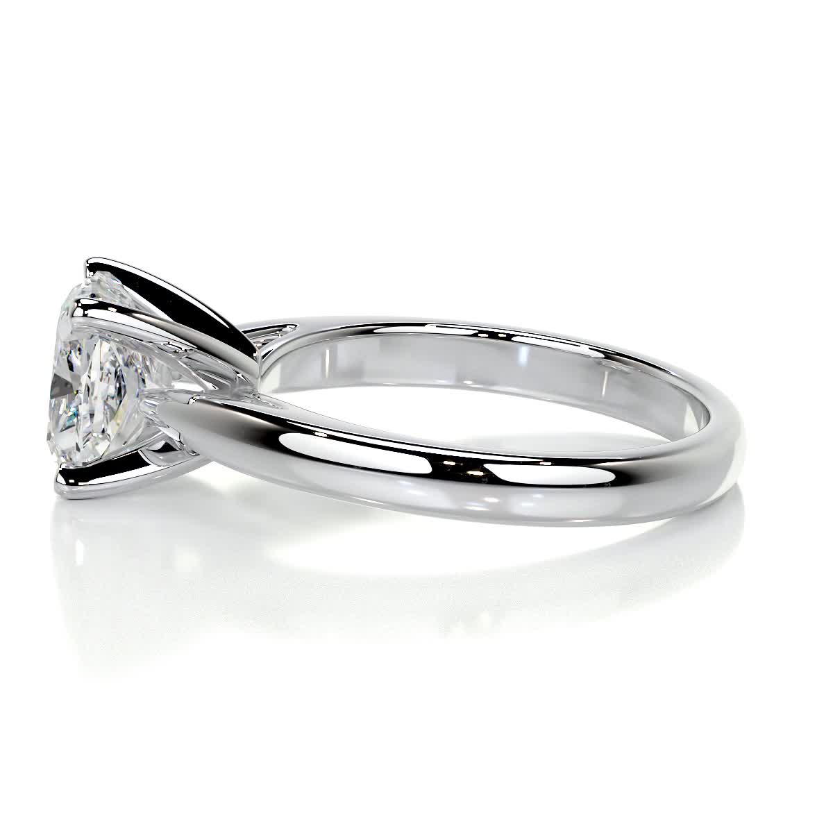 Cushion Solitaire Lab Grown Diamond Engagement Ring