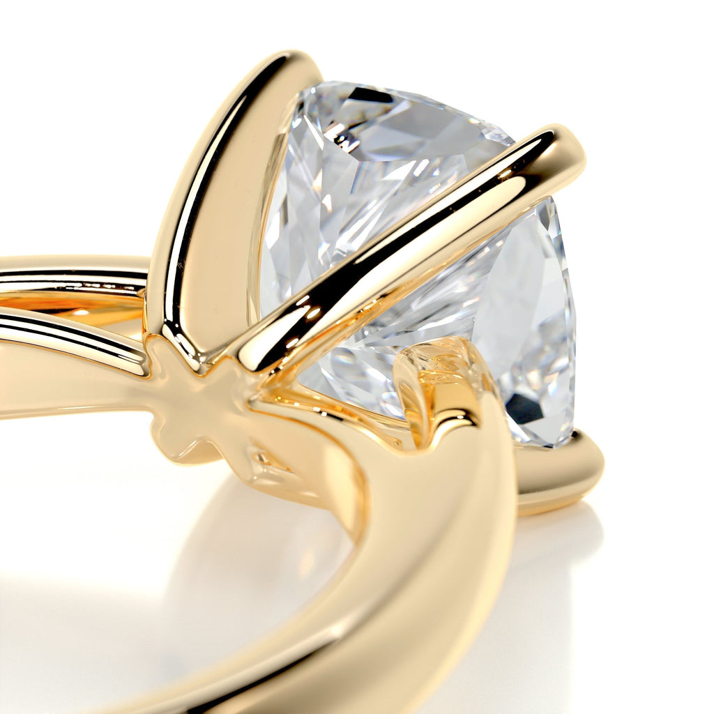 Cushion Solitaire Lab Grown Diamond Engagement Ring