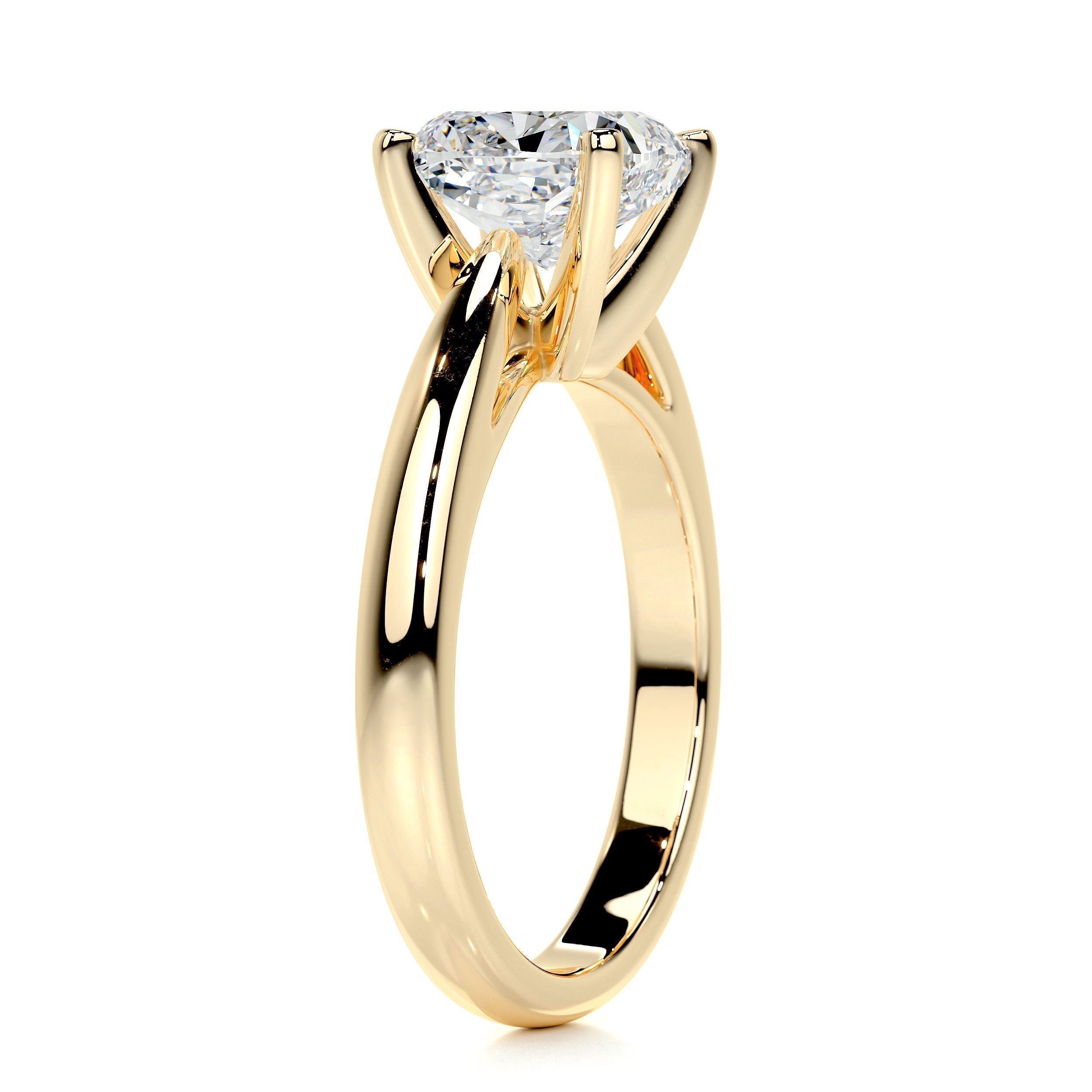 Cushion Solitaire Lab Grown Diamond Engagement Ring