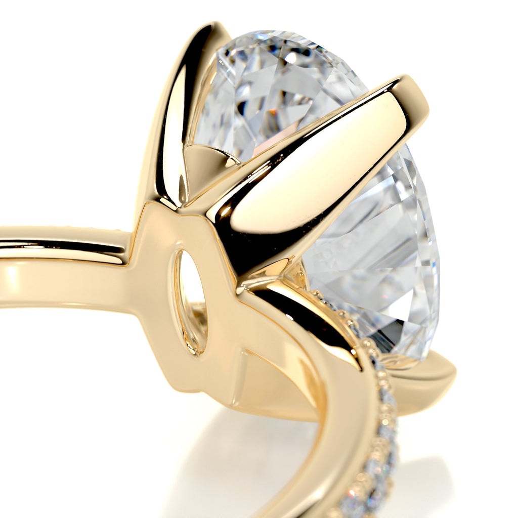 Oval Pave Lab Grown Diamond Engagement Ring