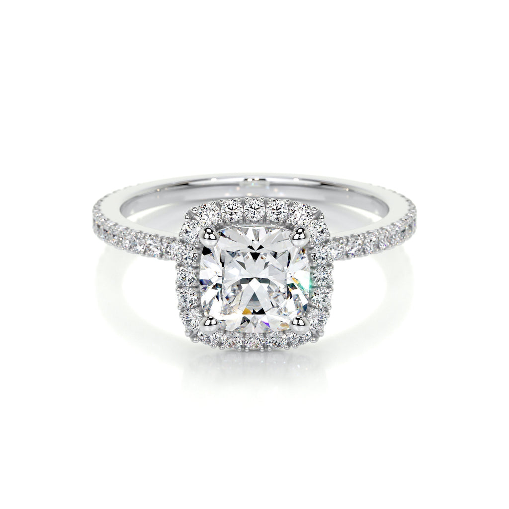 Cushion Halo Lab Grown Diamond Engagement Ring