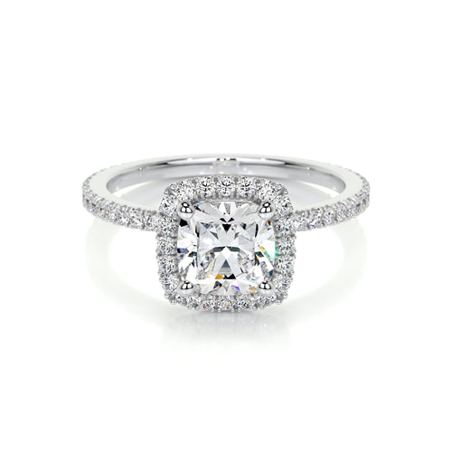 Cushion Halo Lab Grown Diamond Engagement Ring