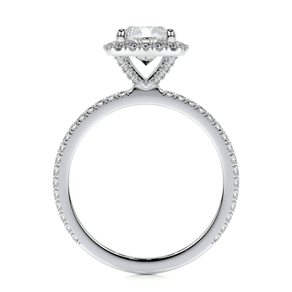 Cushion Halo Lab Grown Diamond Engagement Ring
