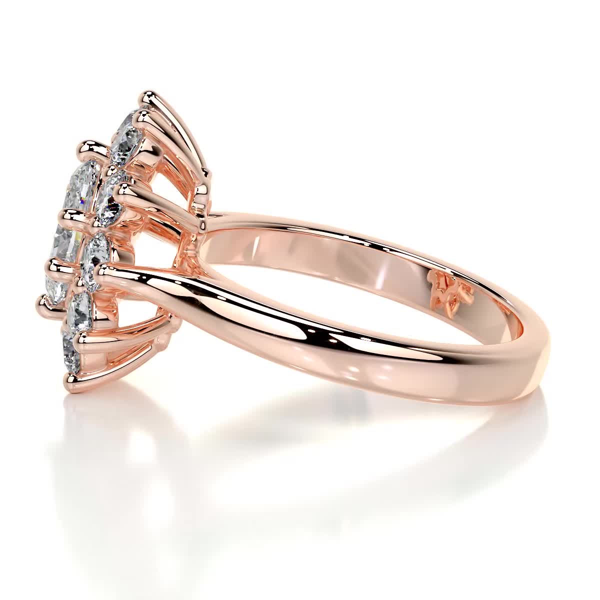 Oval Halo Lab Grown Diamond Engagement Ring