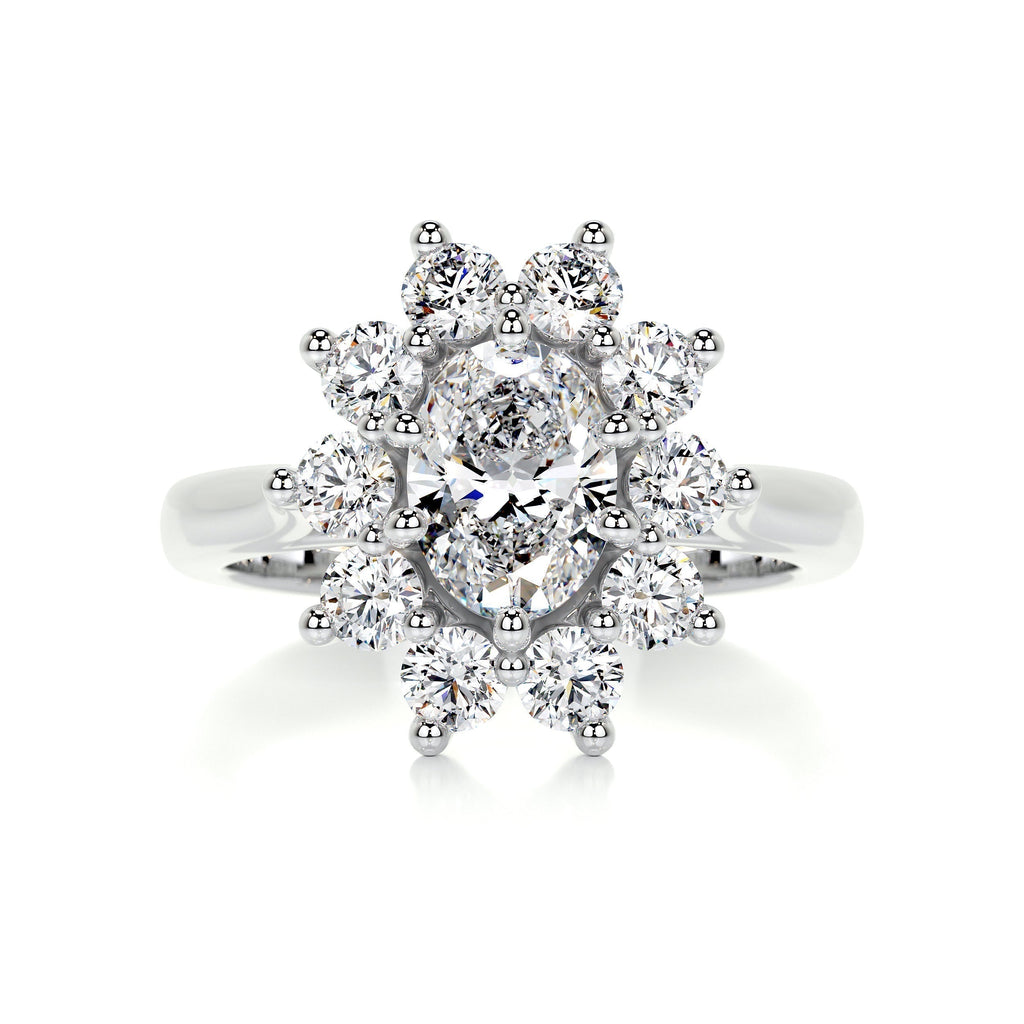 Oval Halo Lab Grown Diamond Engagement Ring