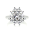 Oval Halo Lab Grown Diamond Engagement Ring