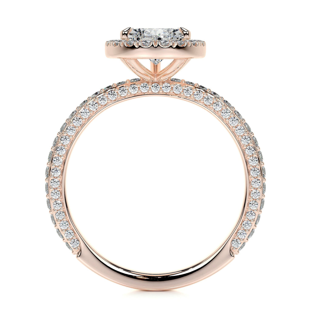 Pear Halo Lab Grown Diamond Engagement Ring