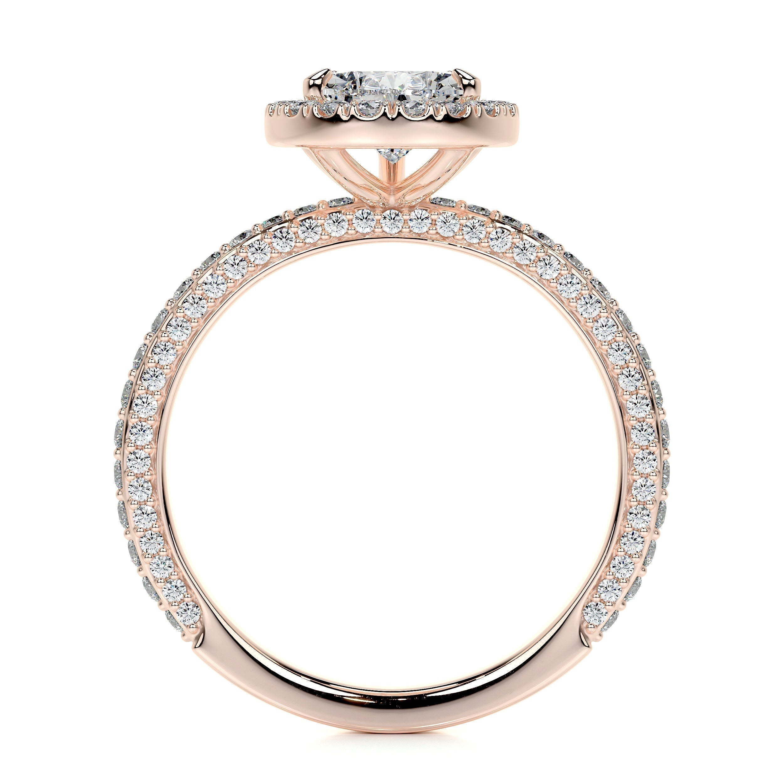 Pear Halo Lab Grown Diamond Engagement Ring