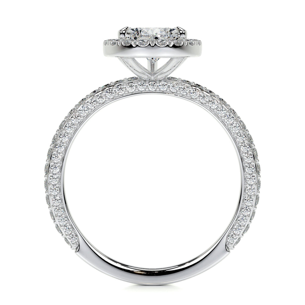 Pear Halo Lab Grown Diamond Engagement Ring
