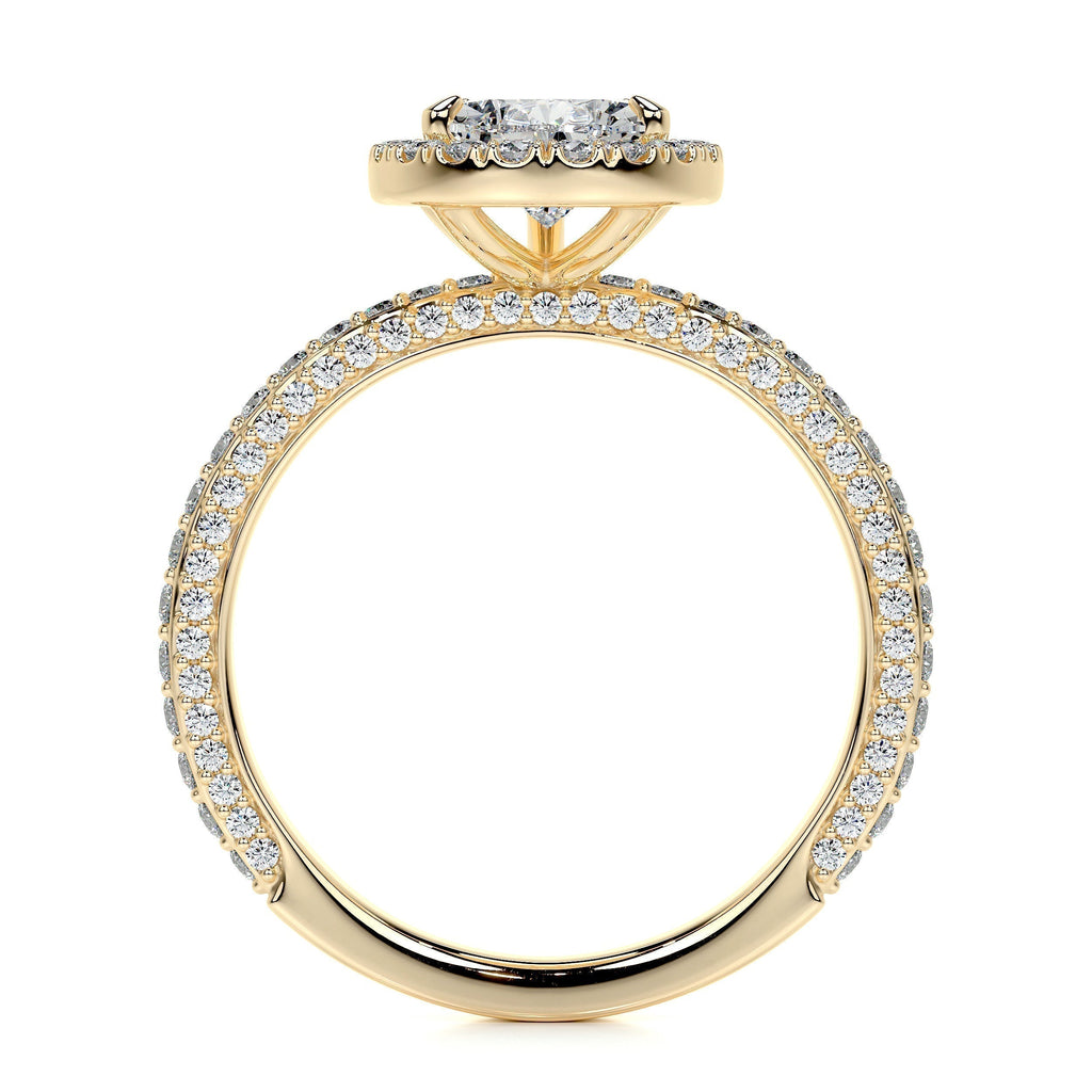 Pear Halo Lab Grown Diamond Engagement Ring