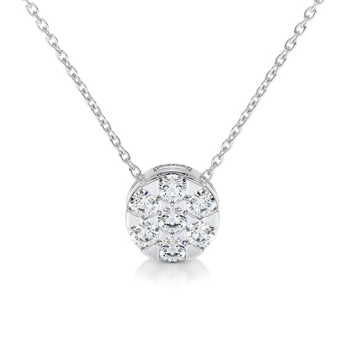0.50 TCW Round Lab Grown Diamond Necklace