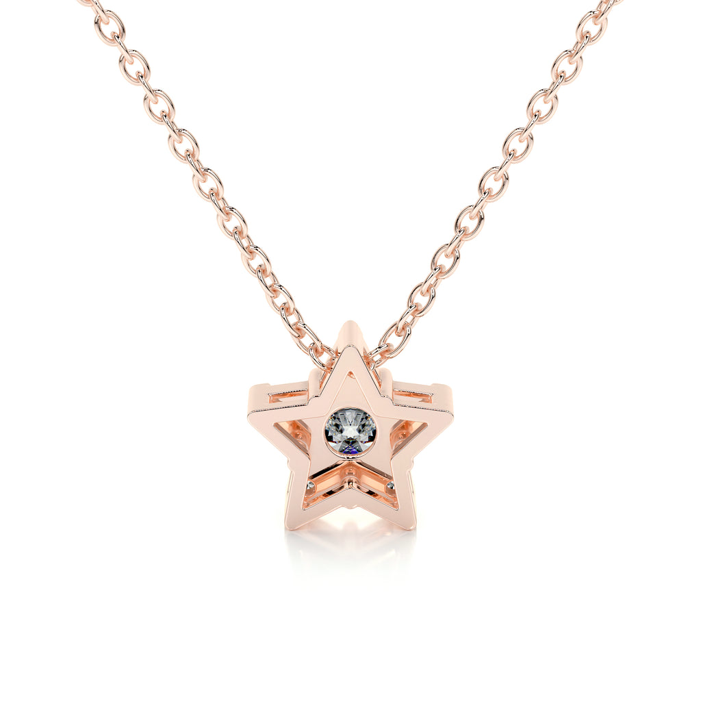0.25 CT Round Lab Grown Diamond Necklace