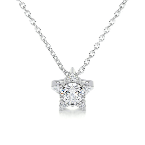 0.25 CT Round Lab Grown Diamond Necklace