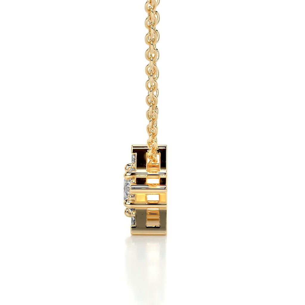 0.25 CT Round Lab Grown Diamond Necklace