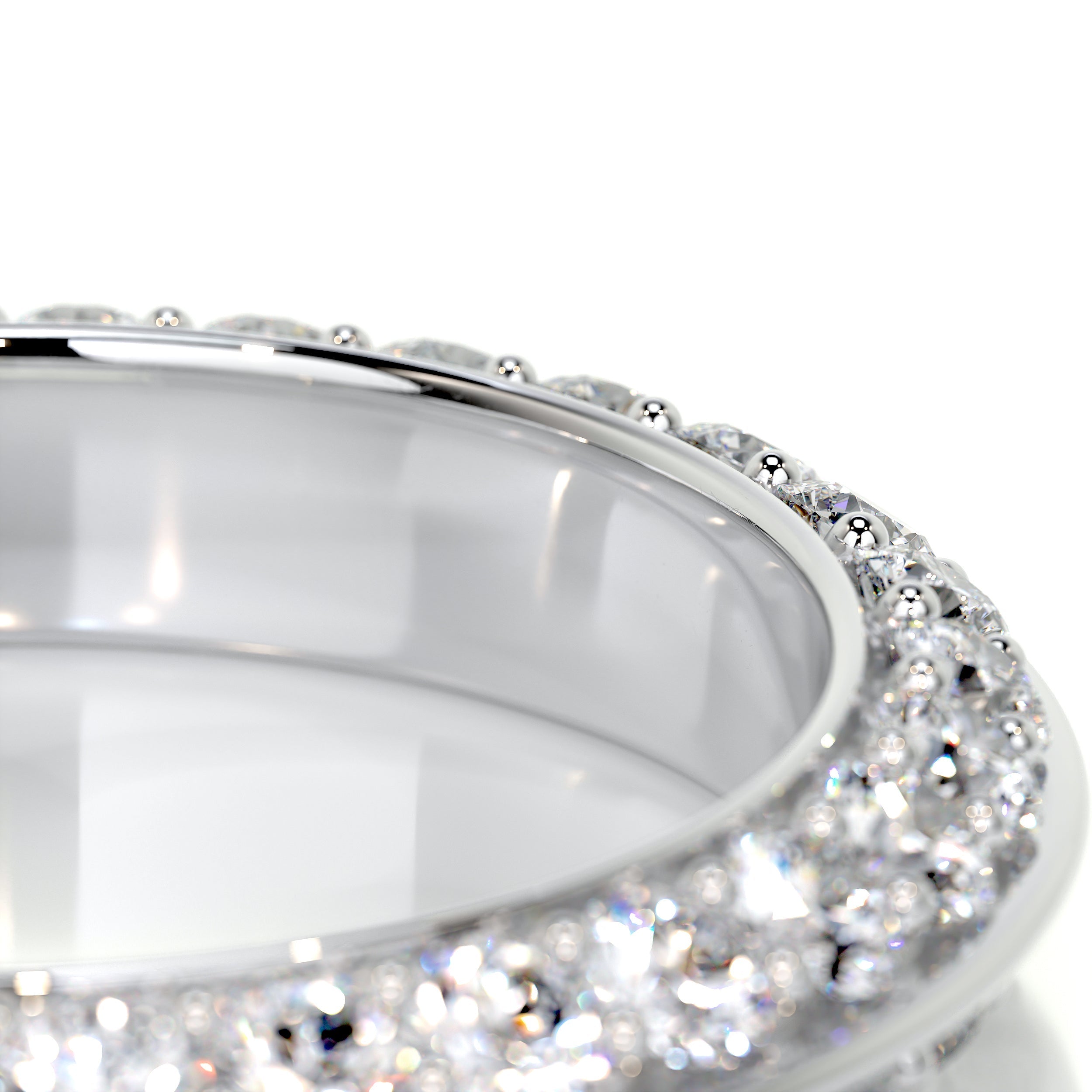 0.5 CT Round Full Eternity Lab Grown Diamond Wedding Band
