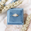 Round Bezel Pave Lab Grown Diamond Engagement Ring