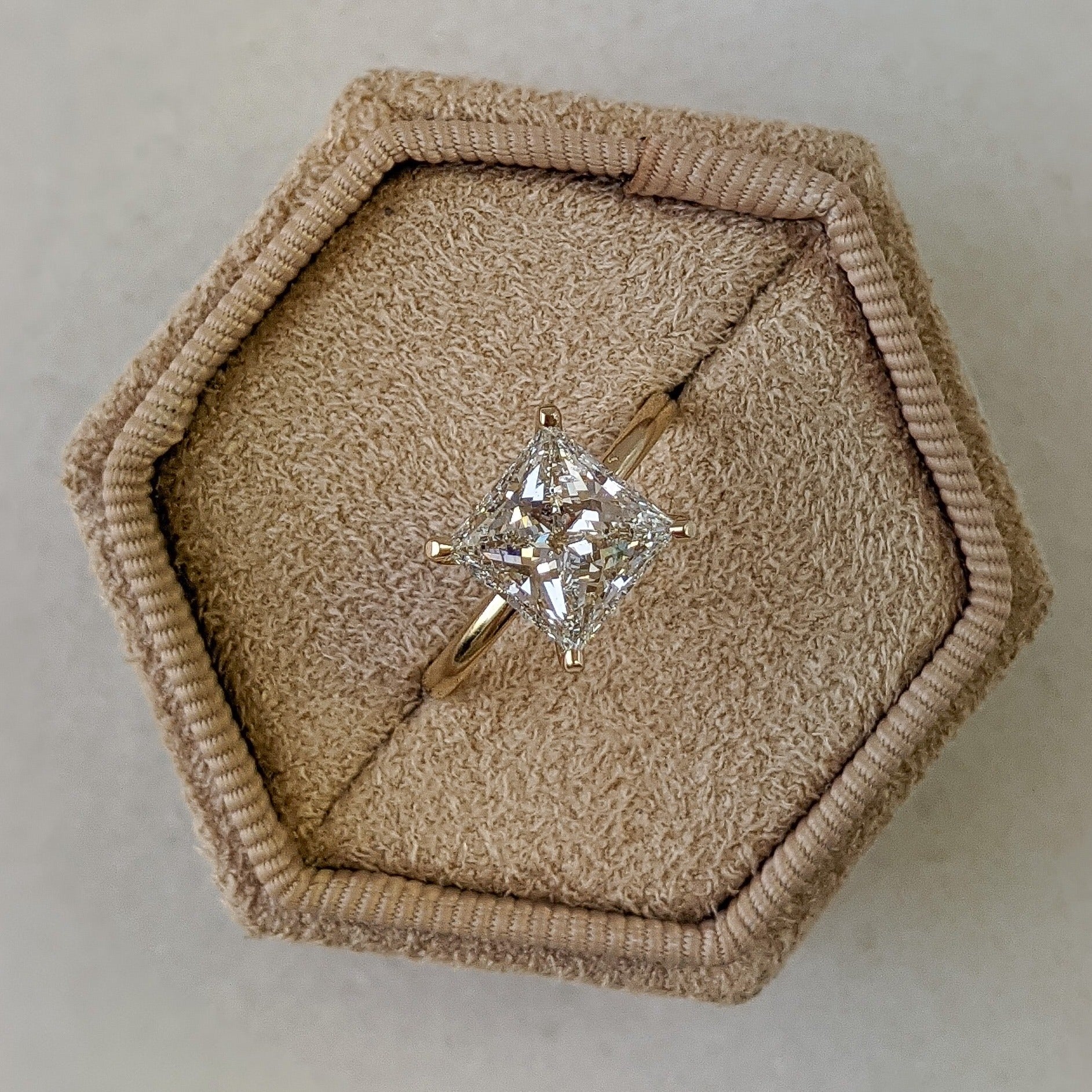Princess Solitaire Lab Grown Diamond Engagement Ring