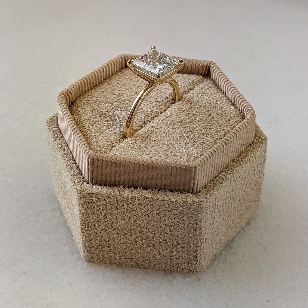 Princess Solitaire Lab Grown Diamond Engagement Ring