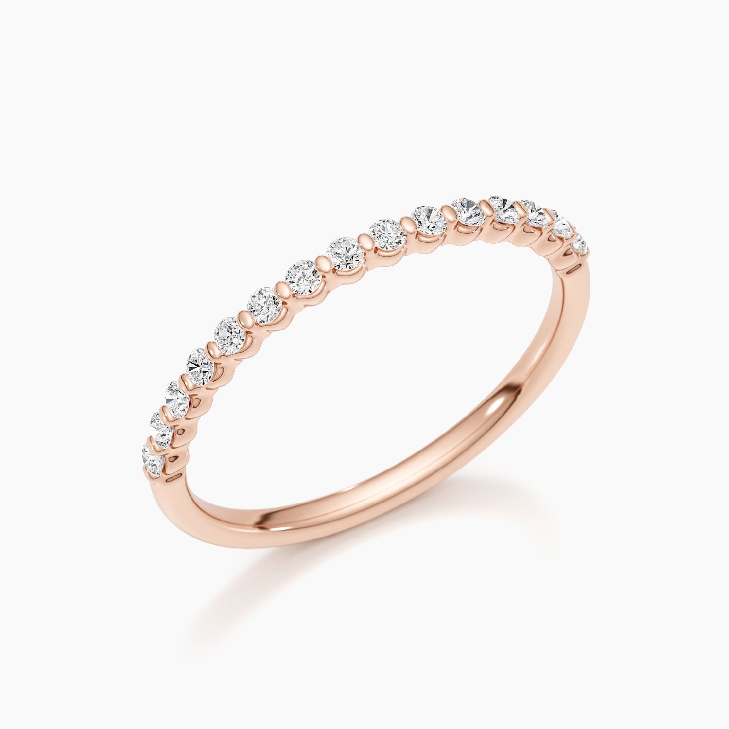 0.3 CT Round Half Eternity Lab Grown Diamond Wedding Band