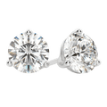 0.50 CT-4.0 CT Round Solitaire Lab Grown Diamond Earrings