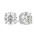 0.50 CT-4.0 CT Round Solitaire Lab Grown Diamond Earrings