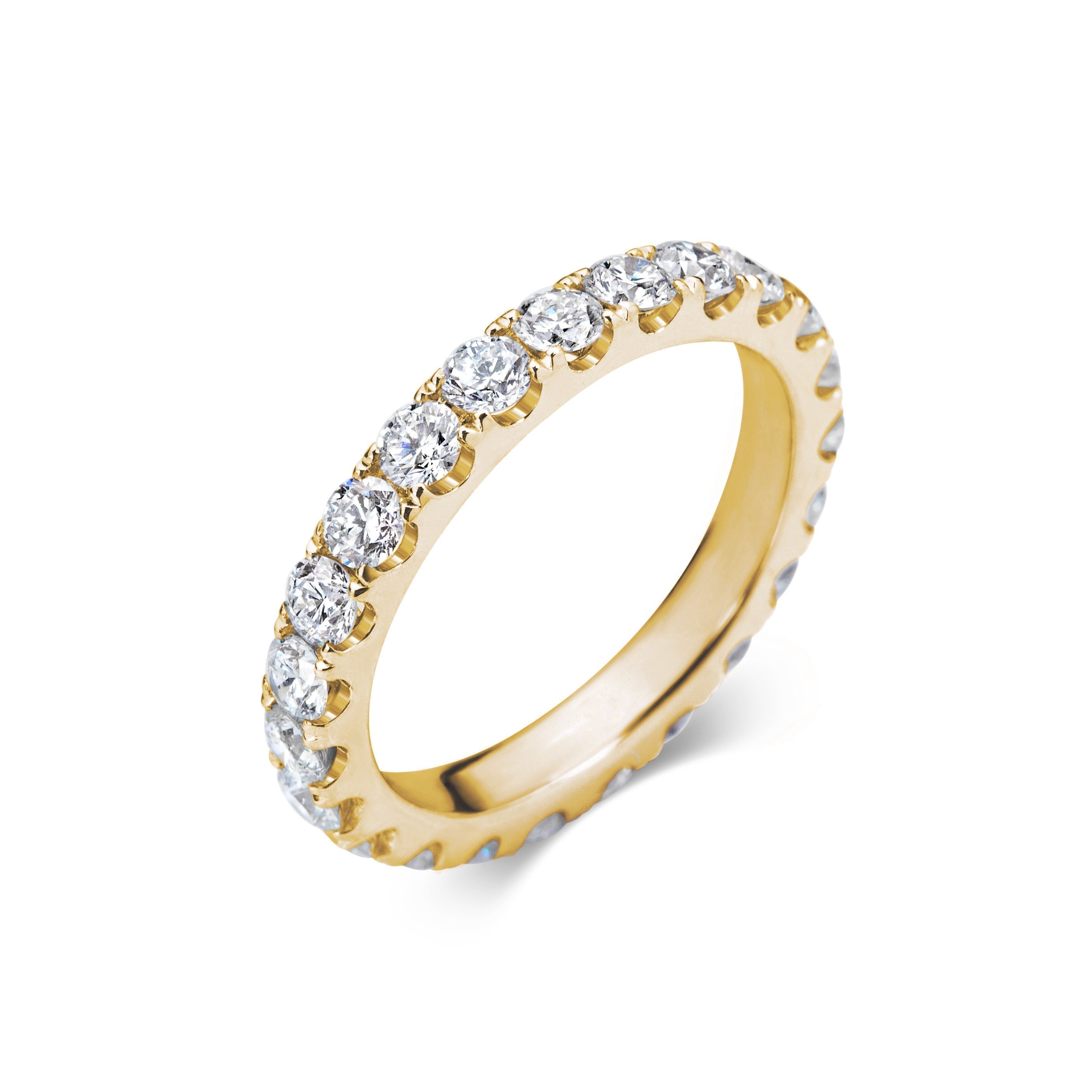 1.5 CT Round Full Eternity Lab Grown Diamond Wedding Band