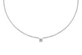 0.50 CT Round Solitaire Lab Grown Diamond Necklace