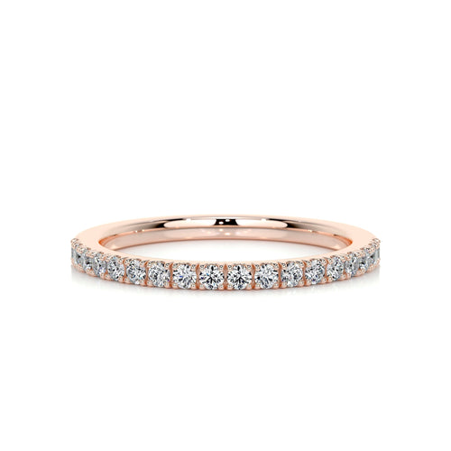 0.3 CT Round Half Eternity Lab Grown Diamond Wedding Band