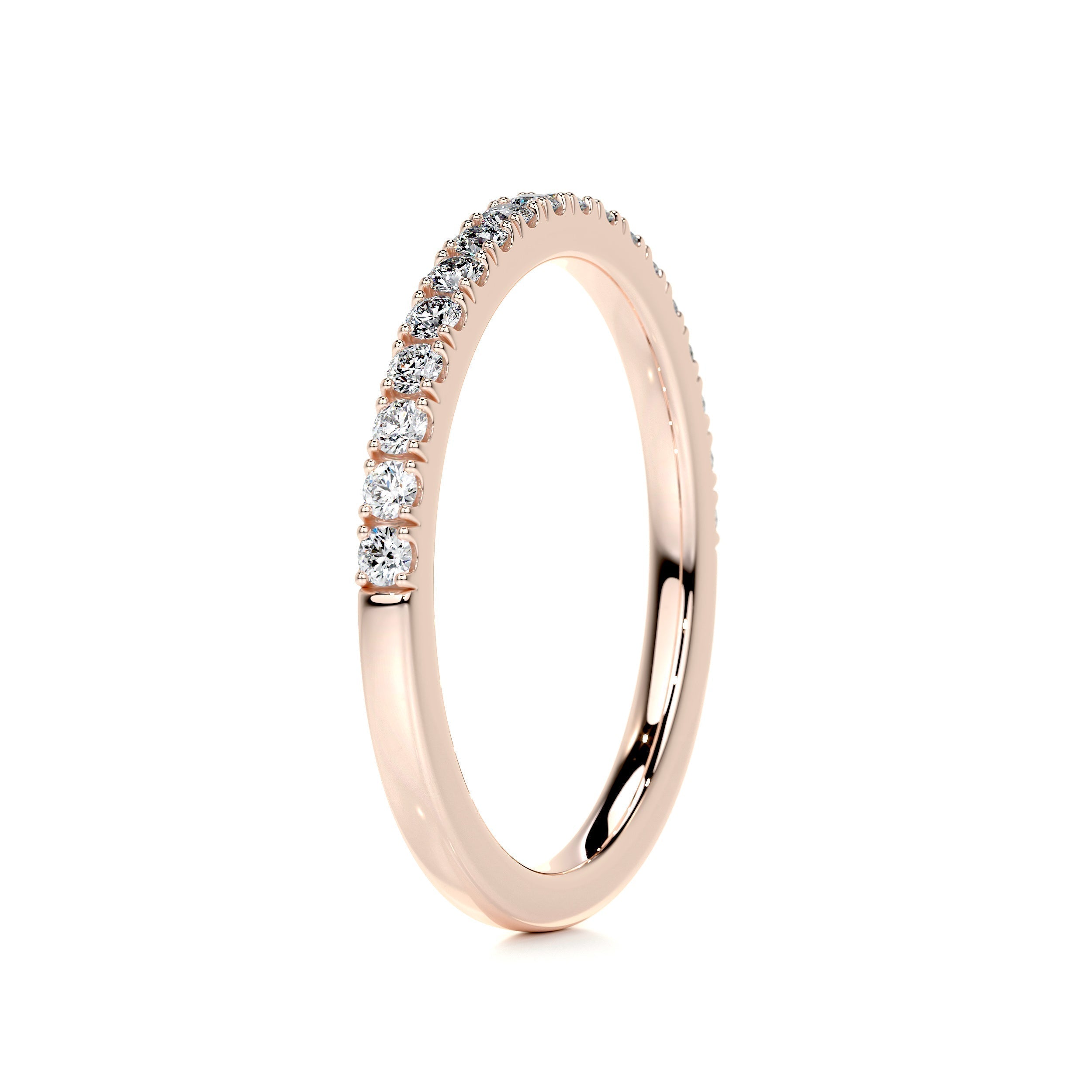 0.3 CT Round Half Eternity Lab Grown Diamond Wedding Band