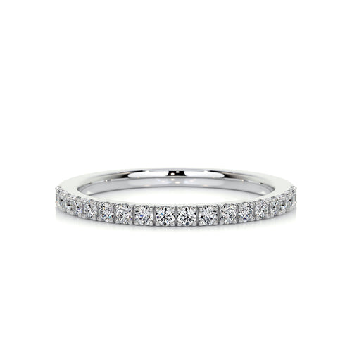 0.3 CT Round Half Eternity Lab Grown Diamond Wedding Band