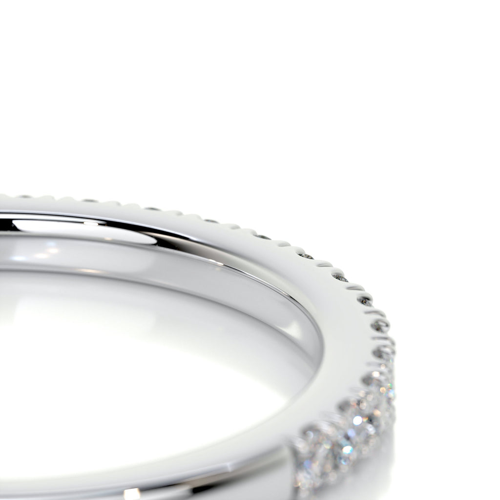 0.3 CT Round Half Eternity Lab Grown Diamond Wedding Band