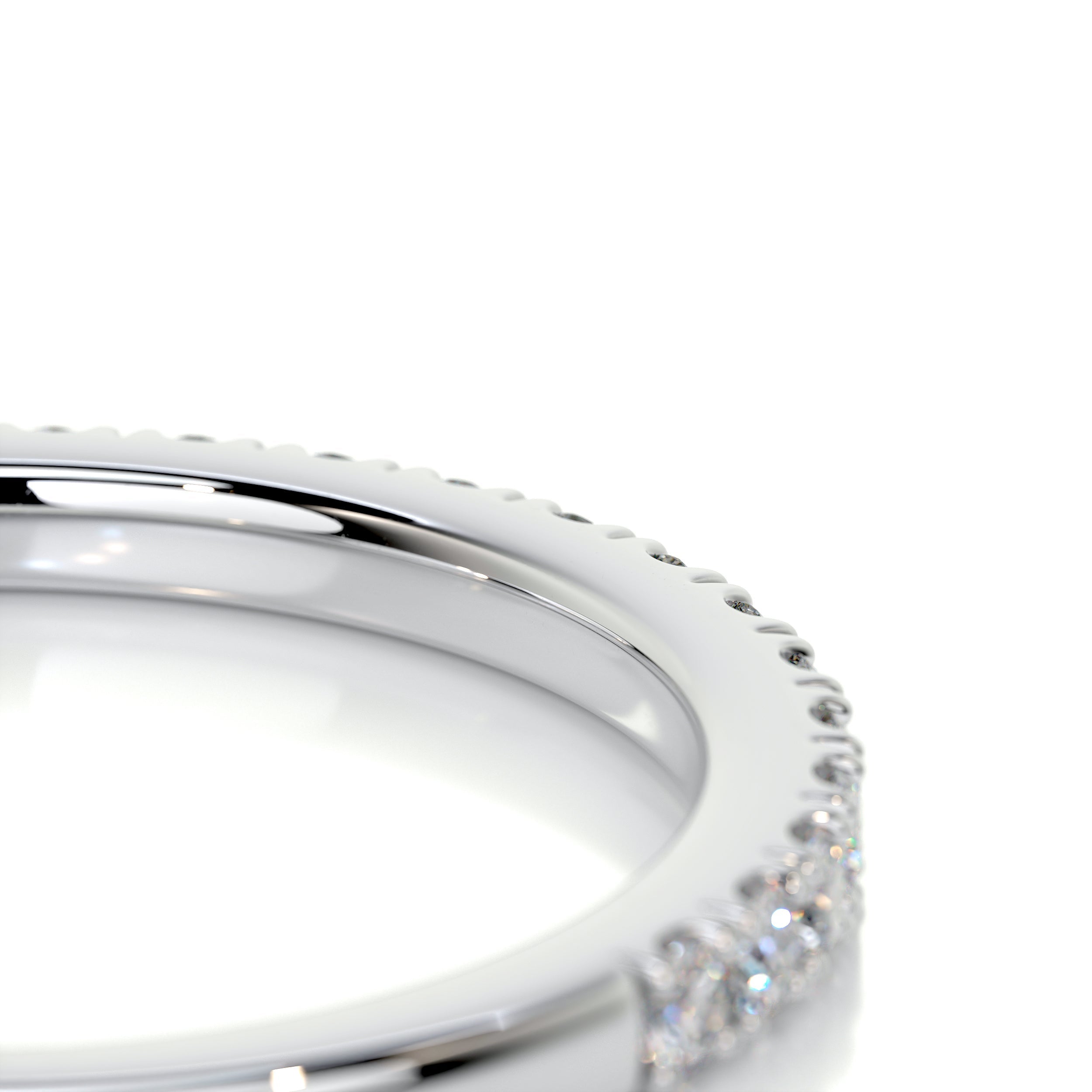 0.3 CT Round Half Eternity Lab Grown Diamond Wedding Band