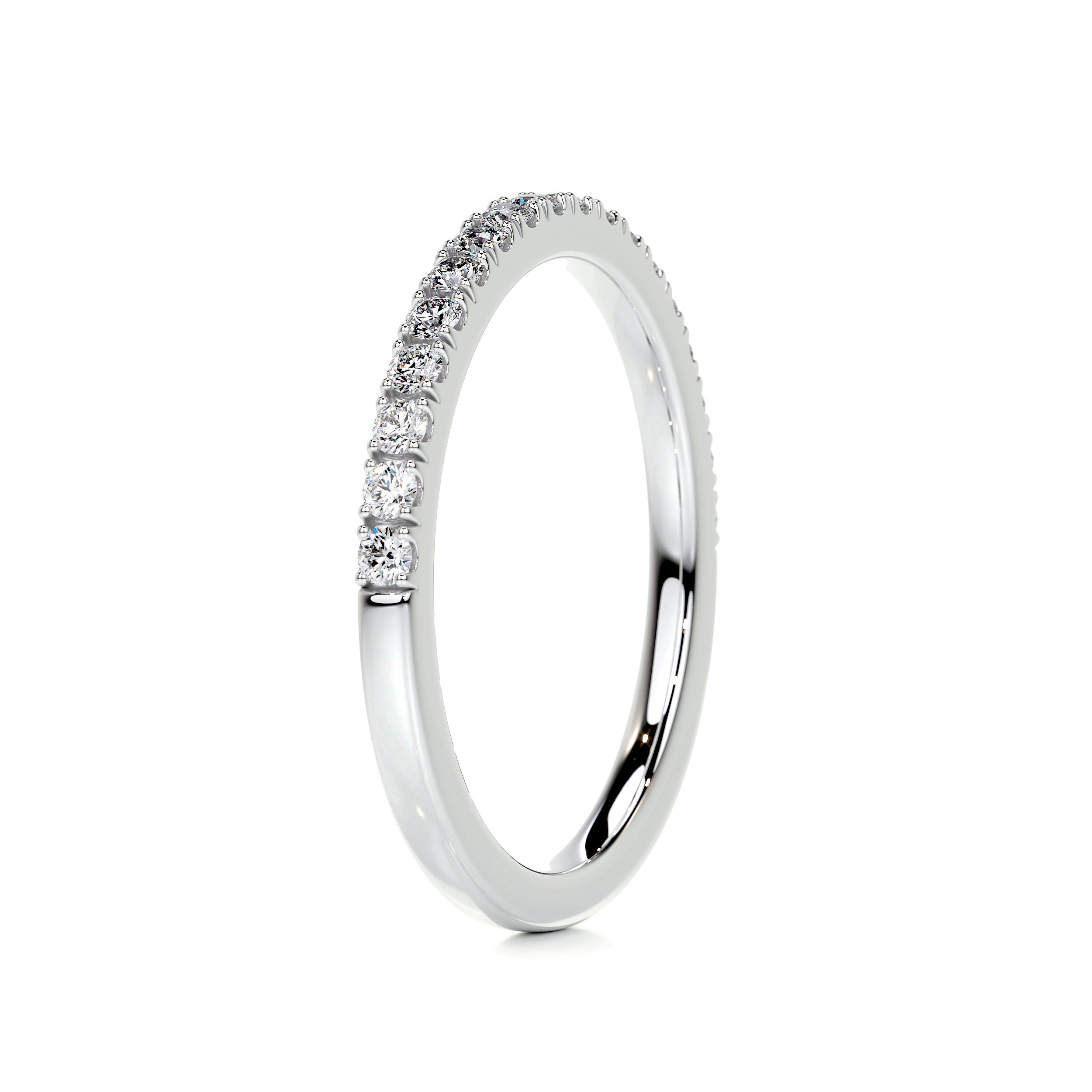 0.3 CT Round Half Eternity Lab Grown Diamond Wedding Band