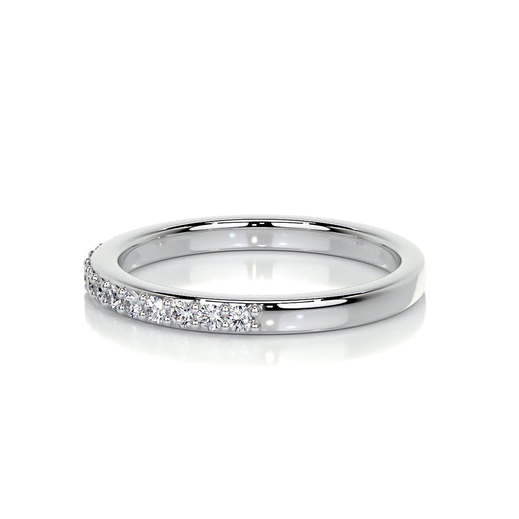 0.3 CT Round Half Eternity Lab Grown Diamond Wedding Band