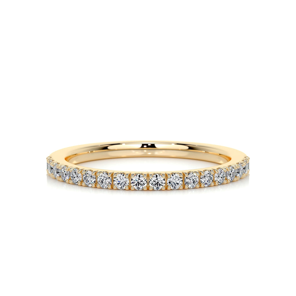 0.3 CT Round Half Eternity Lab Grown Diamond Wedding Band