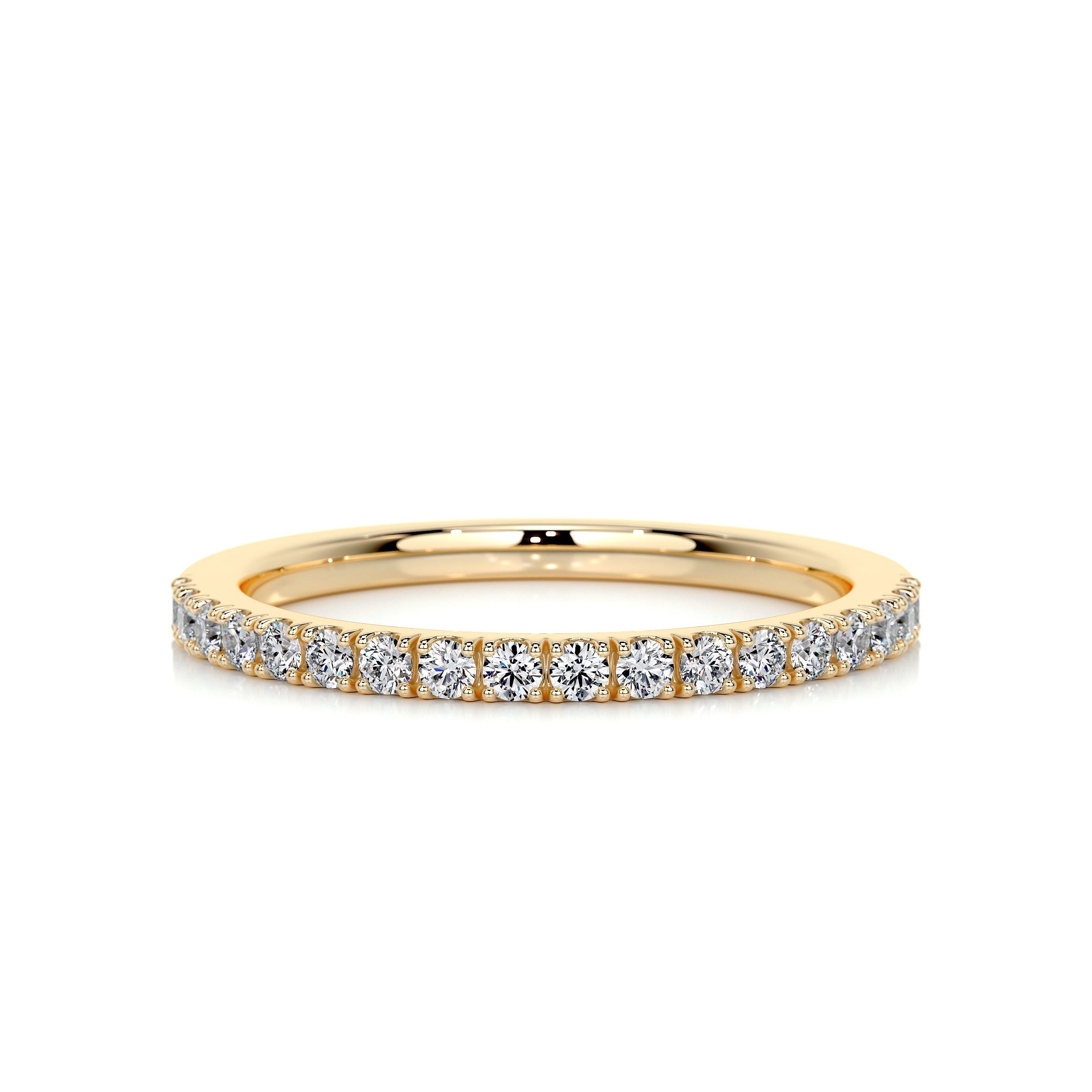 0.3 CT Round Half Eternity Lab Grown Diamond Wedding Band