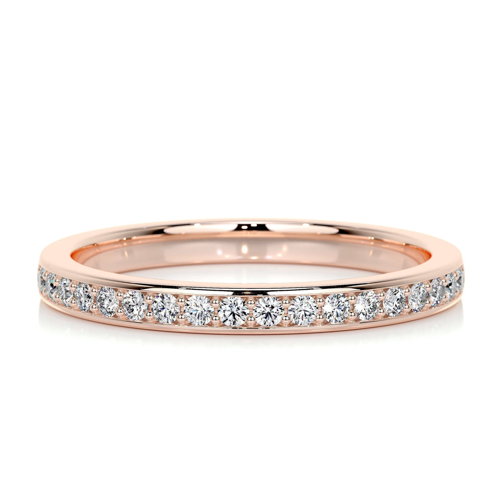 0.2 CT Round Half Eternity Lab Grown Diamond Wedding Band