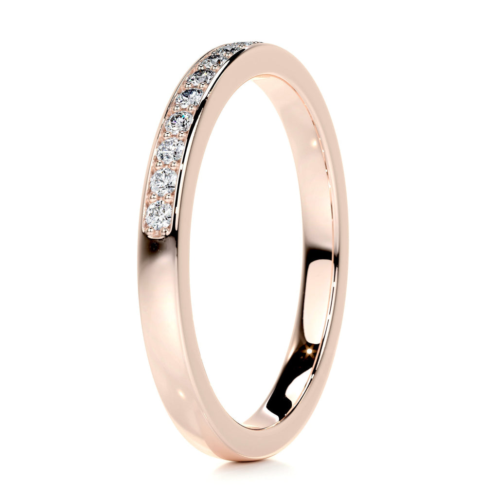 0.2 CT Round Half Eternity Lab Grown Diamond Wedding Band