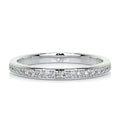0.2 CT Round Half Eternity Lab Grown Diamond Wedding Band