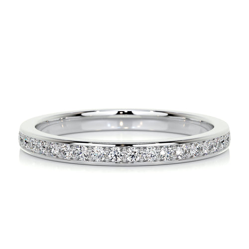 0.2 CT Round Half Eternity Lab Grown Diamond Wedding Band